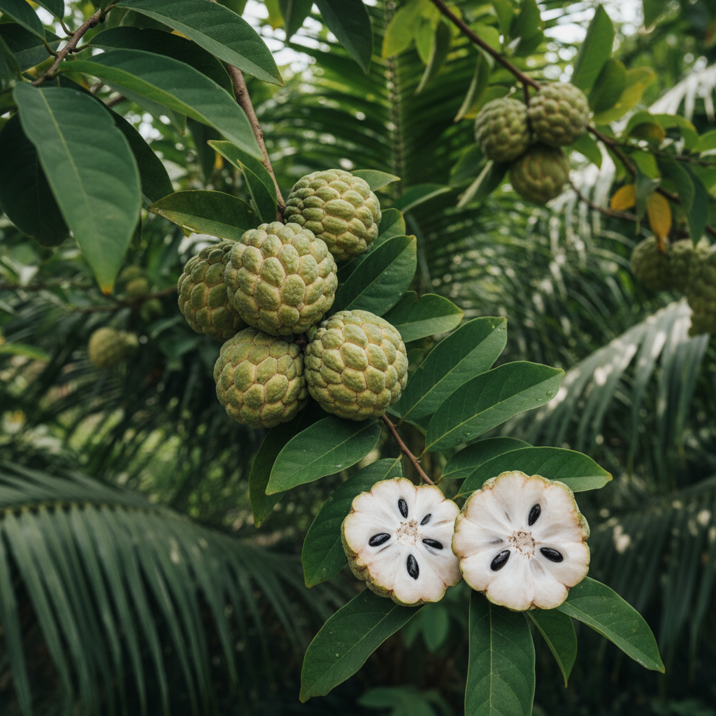 Cherimoya: Vietnamese Na Tree - Sugar Apple - Annona squamosa Fruit Tree