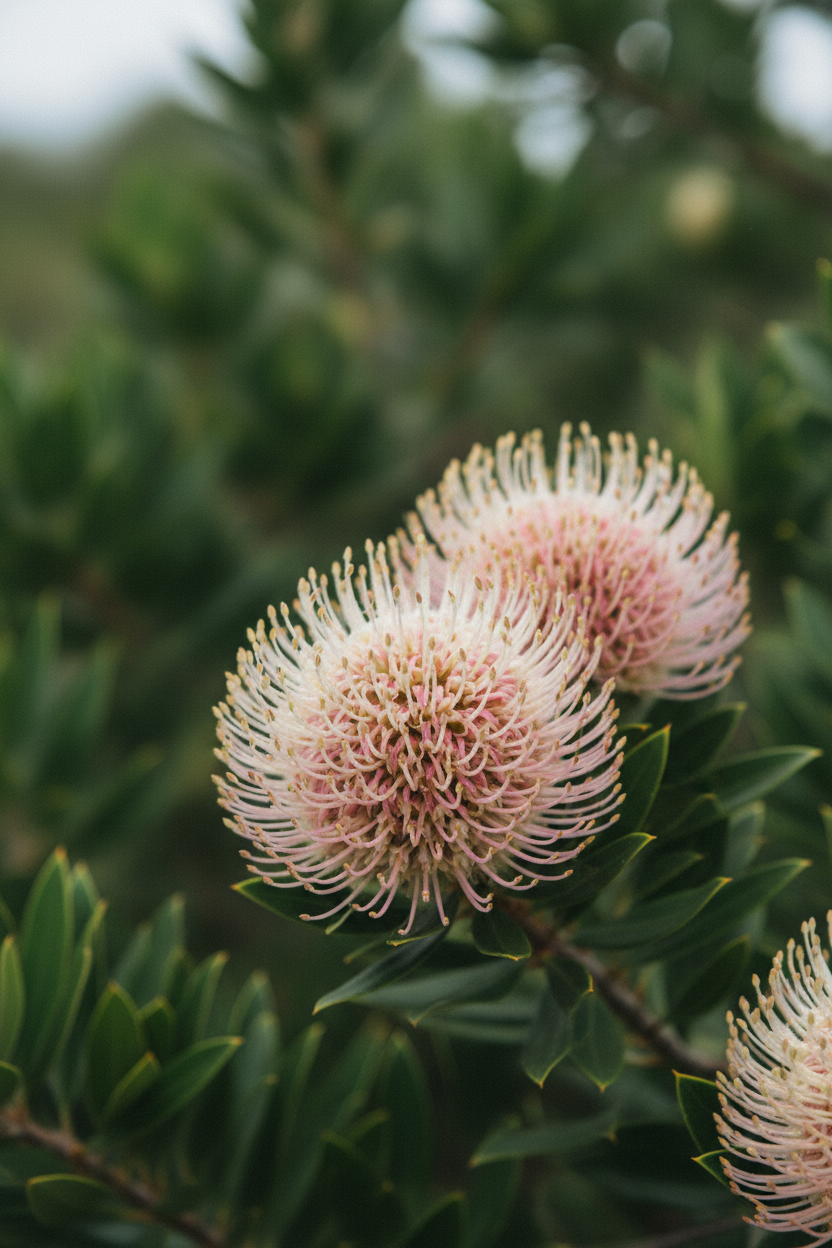 Hakea Petiolaris: Sculptural Crimson Pincushion for High-Contrast Landscapes