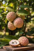 Cherimoya: Atemoya Lisa Grafted Tree – Tropical Annona Fruit with Sweet Custard Flavor