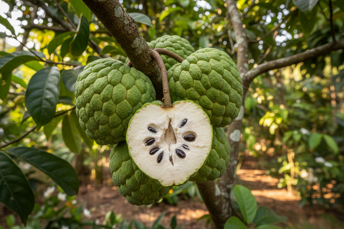 Cherimoya: ‘Dr. White’ Fruit Tree – Classic Annona with Sweet Custard Flavor